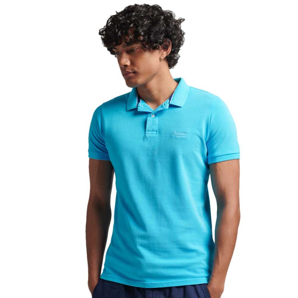 

Поло Superdry Vint Destroy, синий
