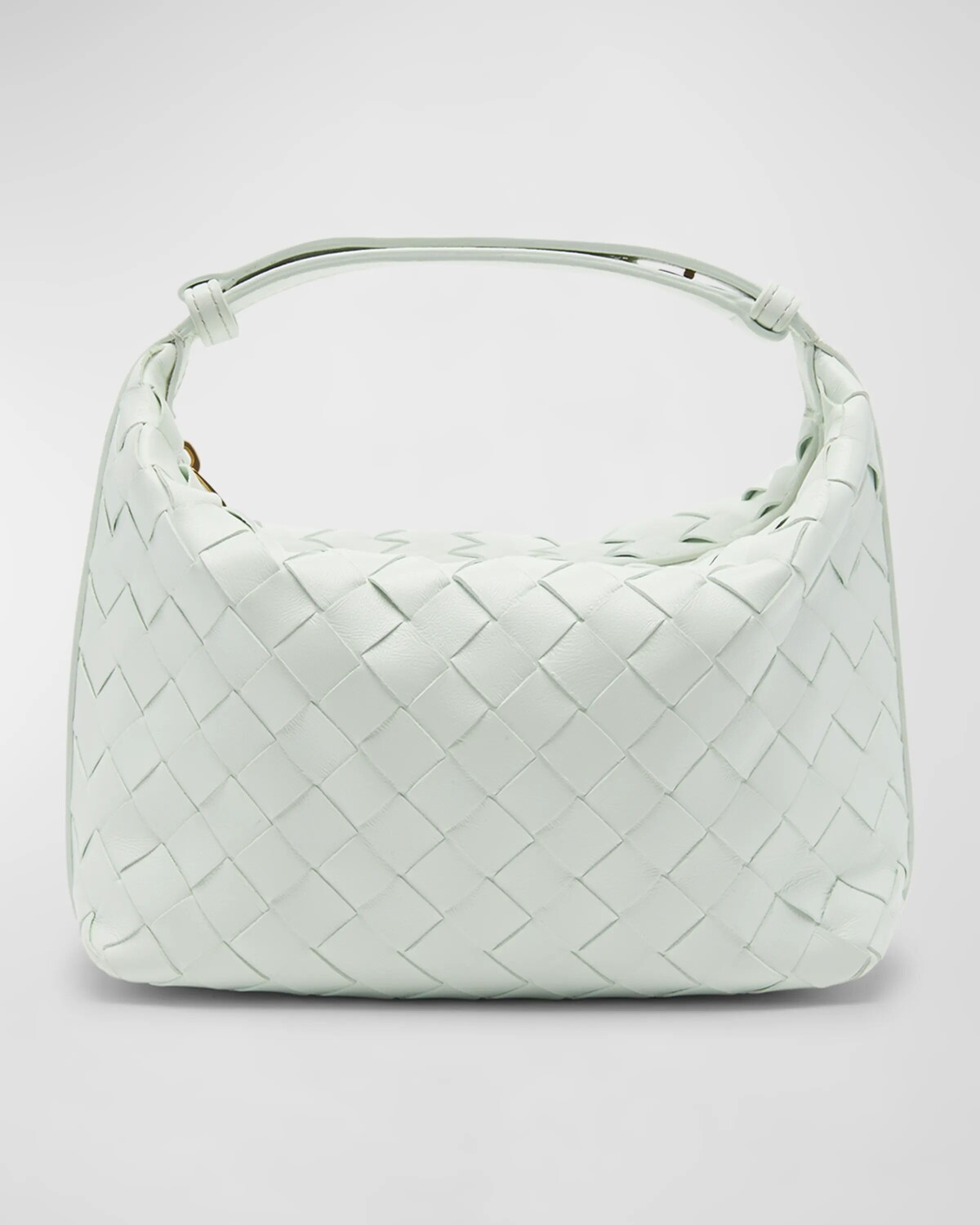 

Мини-сумка Уоллес Bottega Veneta, цвет Glacier-Gold
