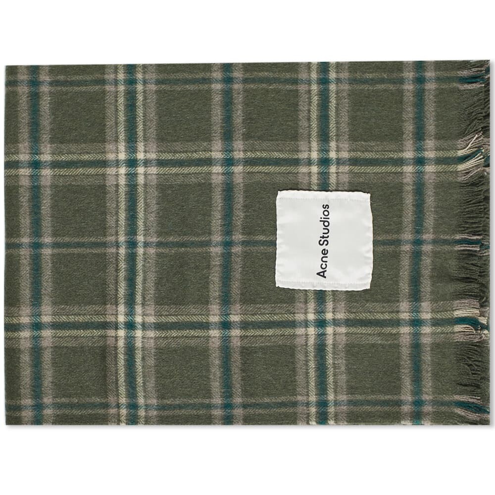 

Acne Studios Veken Кашемировый шарф в клетку