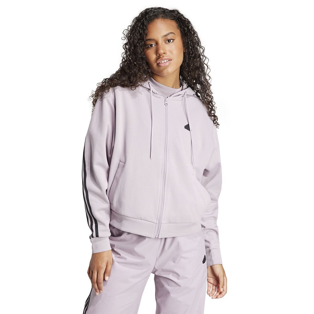 

Толстовка adidas Future Icons 3 Stripes Full Zip, фиолетовый
