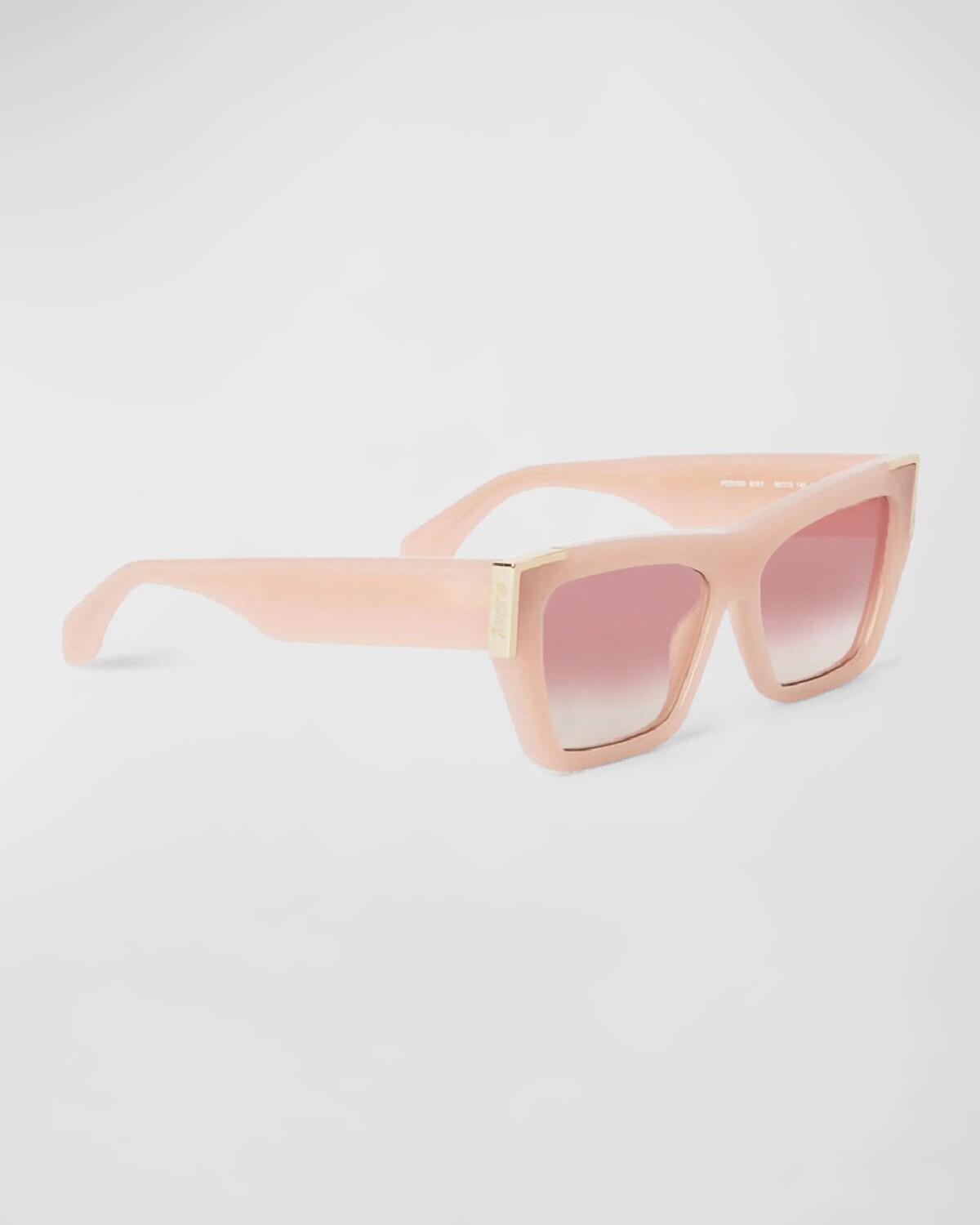 

Солнцезащитные очки Hollywood Square из ацетата Palm Angels, цвет 6129 Cameo Gradient Red