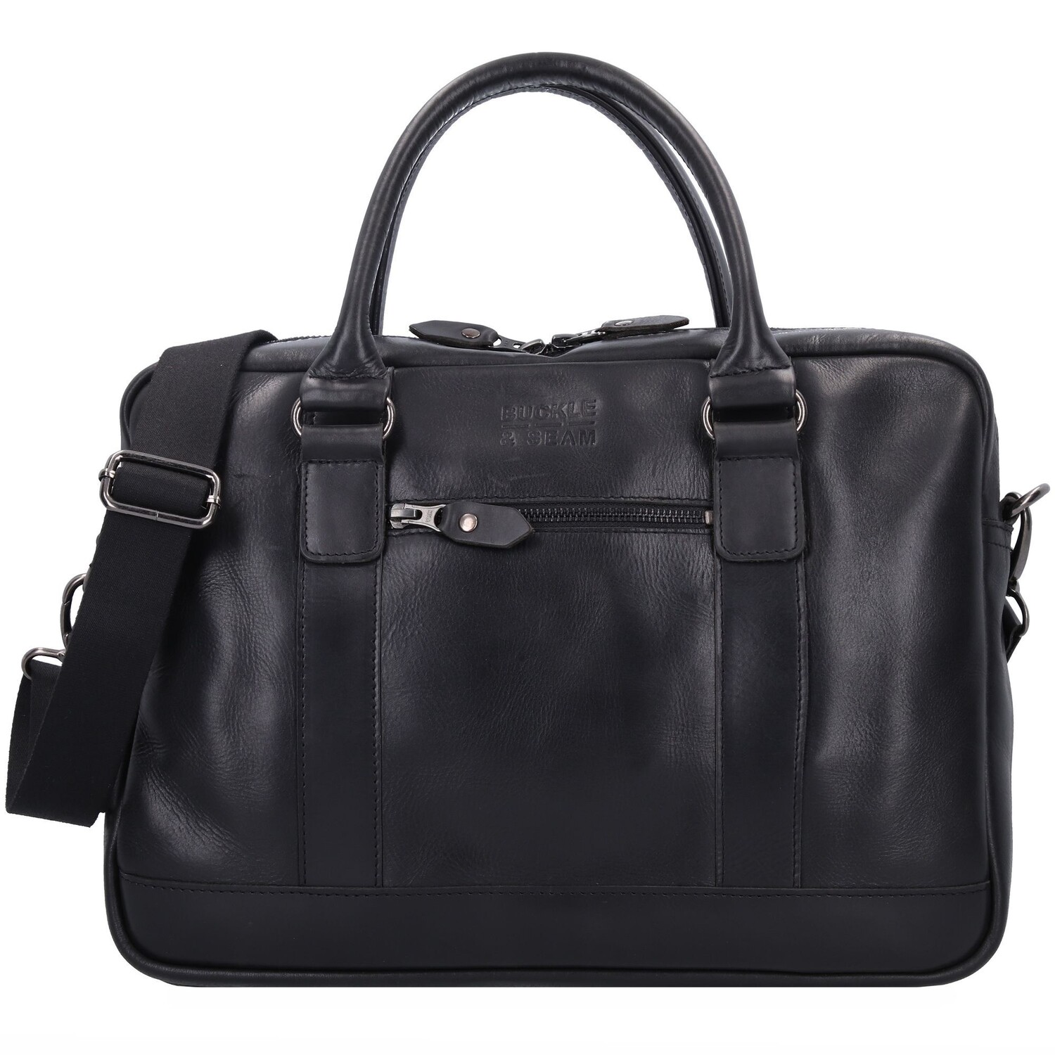 

Сумка для ноутбука Buckle & Seam Everett Leder 38 cm Laptopfach, черный