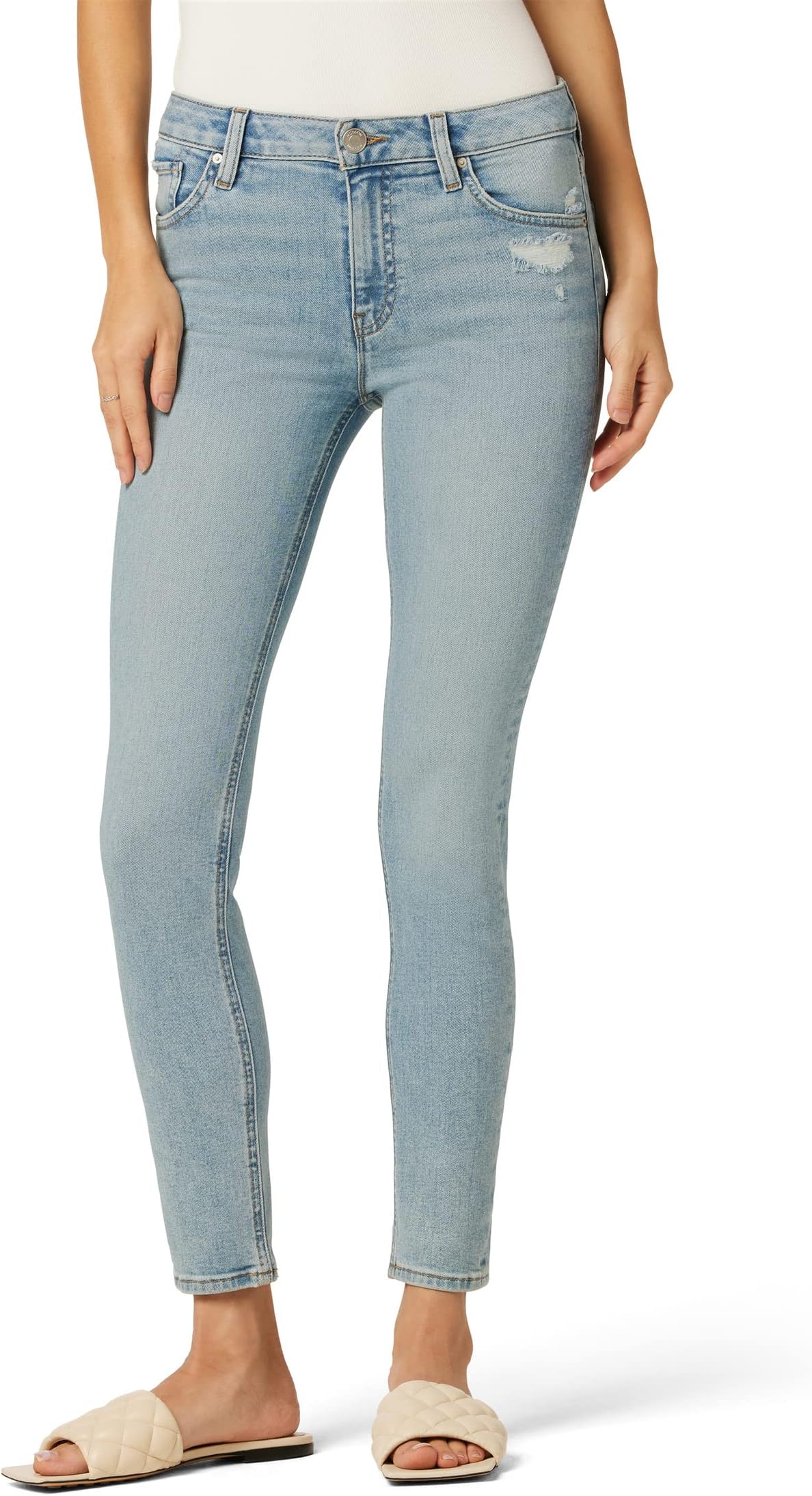 Джинсы Collin High-Rise Skinny Ankle in Tropics Hudson Jeans, цвет Tropics