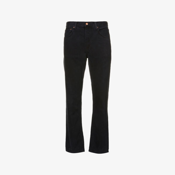 Прямые джинсы узкого кроя gritty jackson Nudie Jeans, цвет black forest