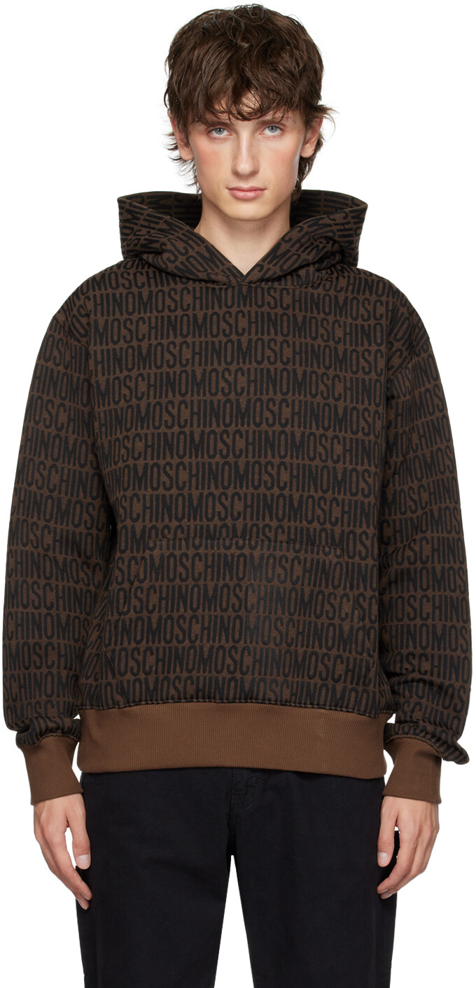 

Moschino Коричневый жаккардовый худи