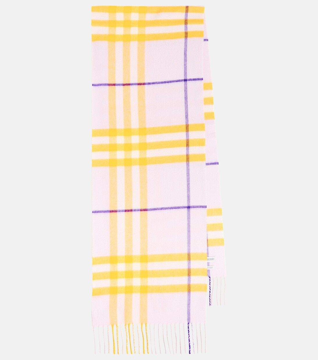

Шерстяной шарф в клетку Burberry, мультиколор