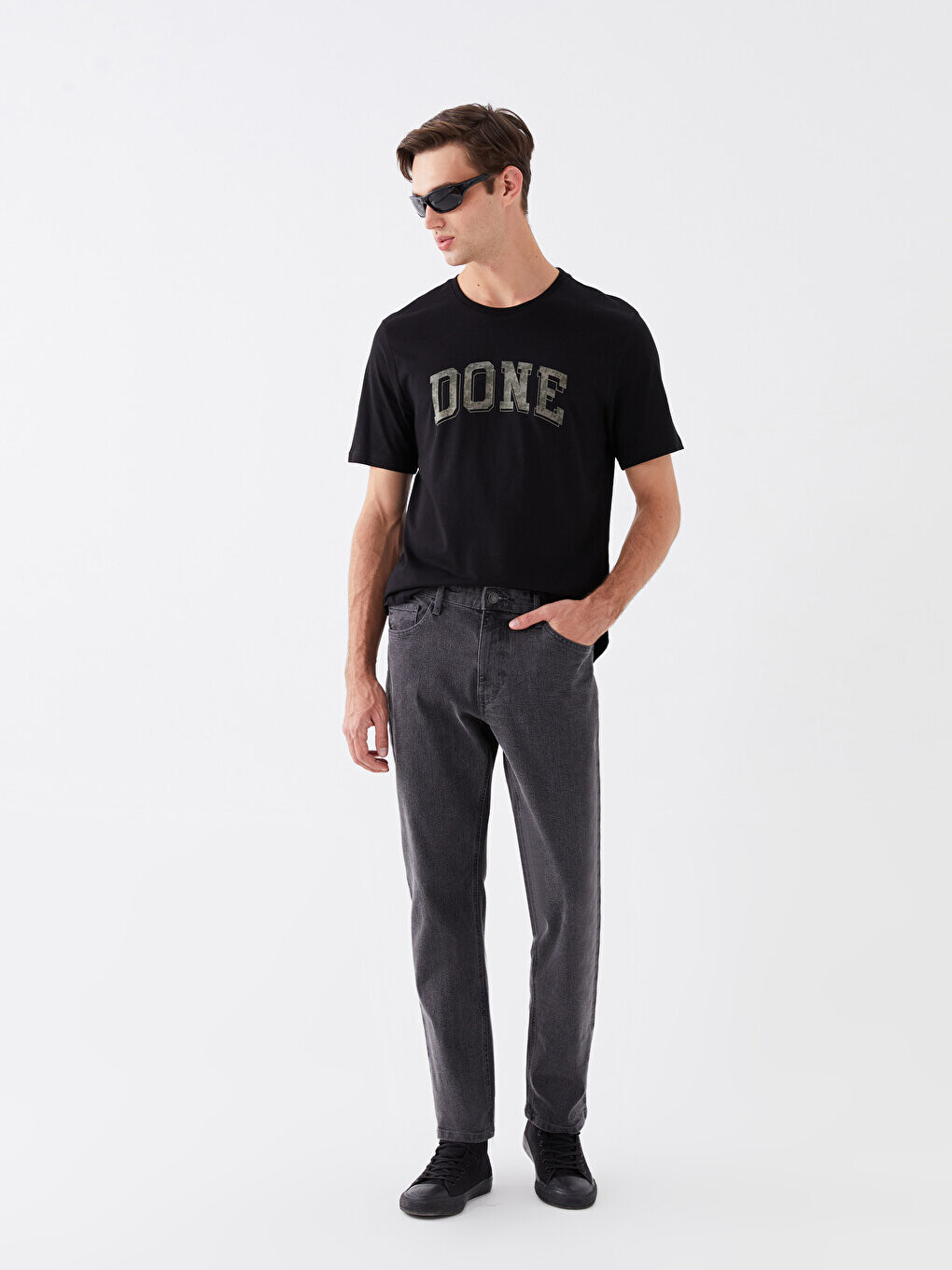 

779 Мужские джинсовые брюки стандартного кроя LCW Jeans, серое родео, Серый