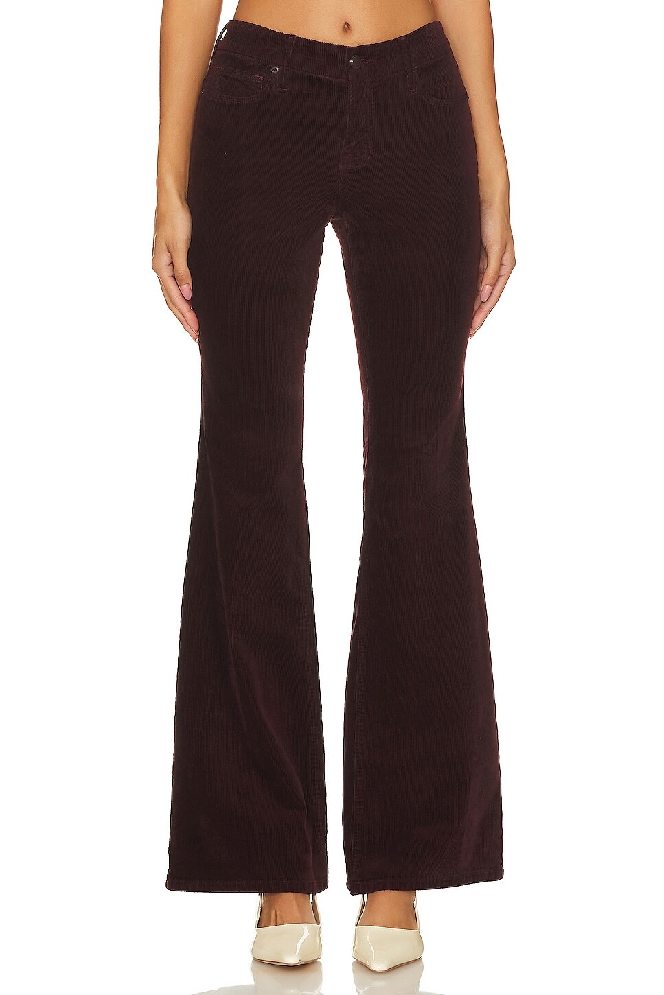 

Джинсы Good American Good Legs Low Flare, цвет Malbec003