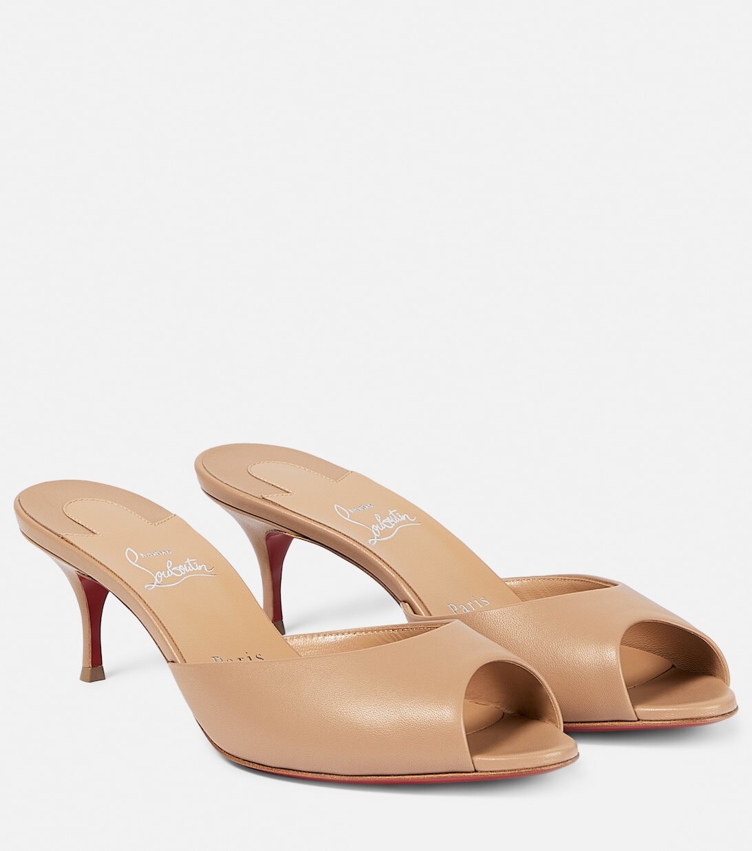 

Кожаные мюли Me Dolly Christian Louboutin, бежевый