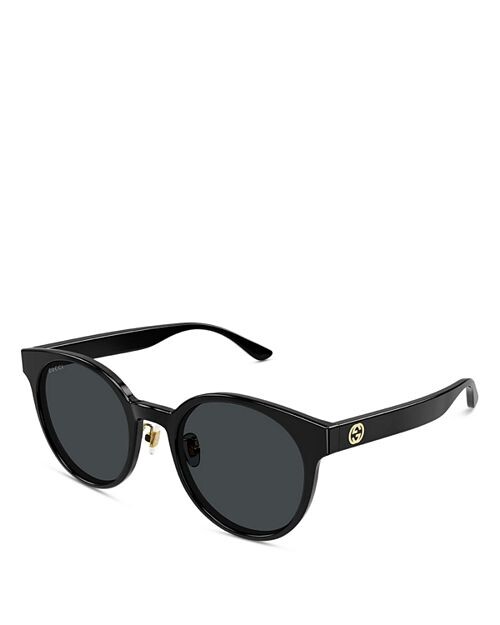 

Минимальные круглые солнцезащитные очки Kering, 54 мм Gucci, цвет Black