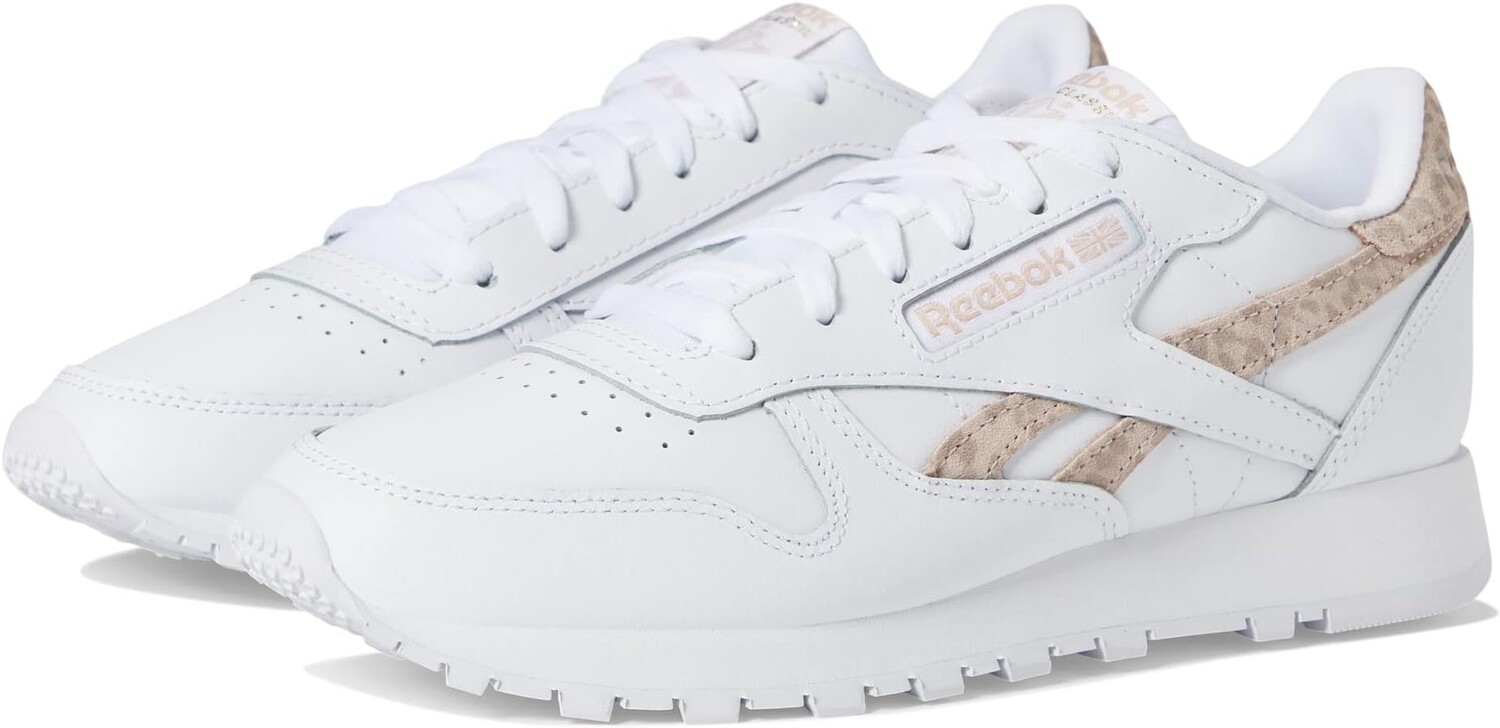 

Кроссовки Classic Leather Reebok, цвет White/Soft Ecru