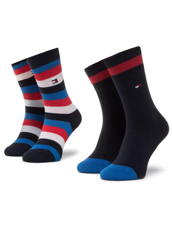 

Комплект из 2-х высоких детских носков Tommy Hilfiger, синий