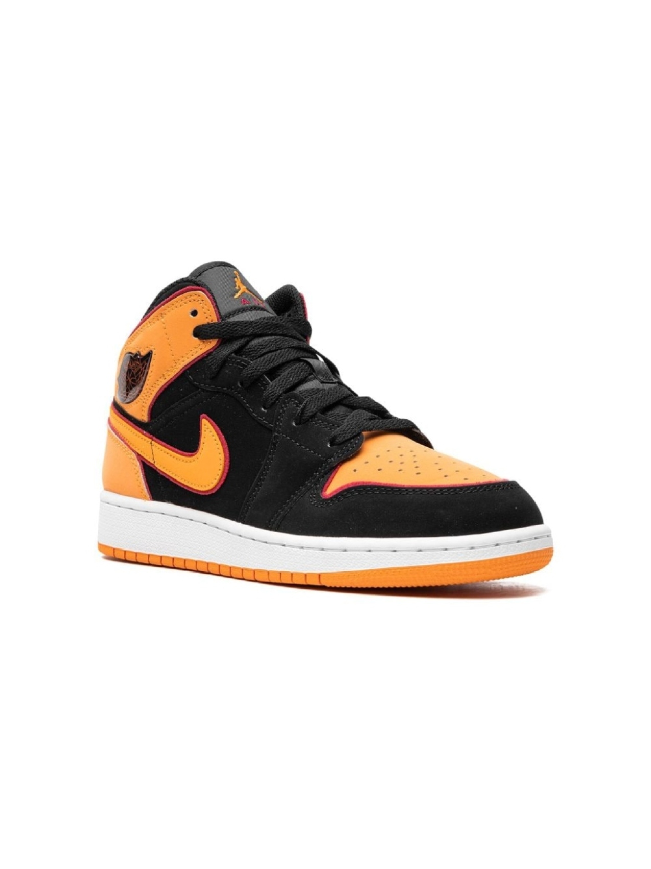 

Кроссовки Air Jordan 1 Mid Vivid Orange Jordan Kids, оранжевый