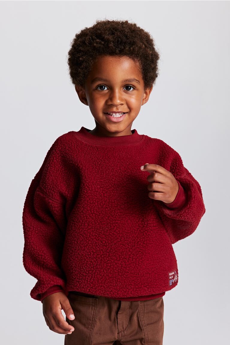 

Плюшевая толстовка оверсайз H&M
