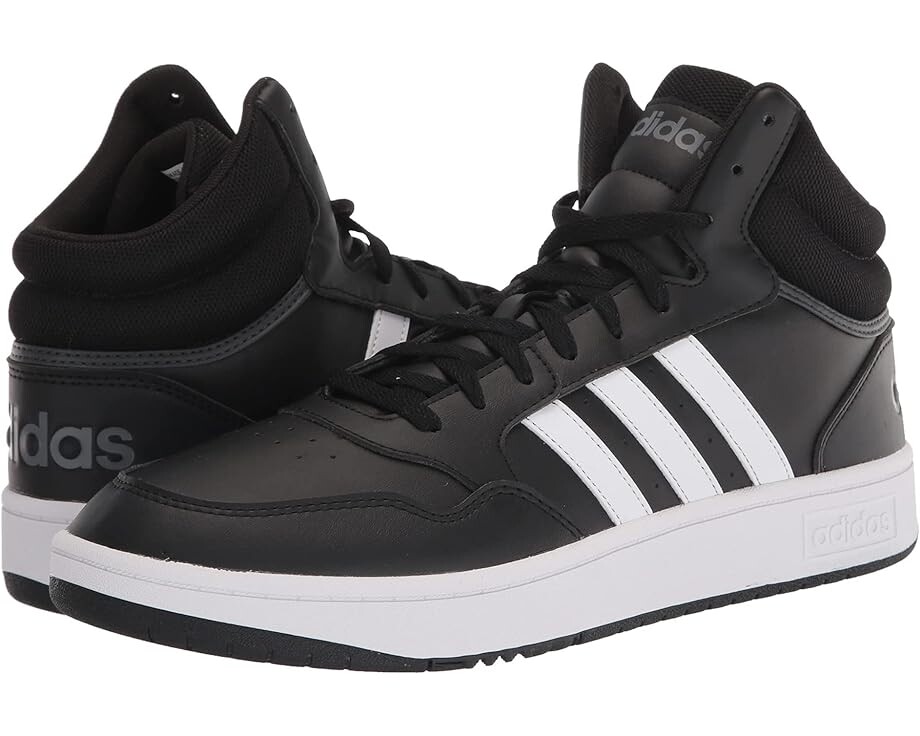 

Кроссовки Adidas Hoops 3.0 Mid, цвет Black/White/Grey