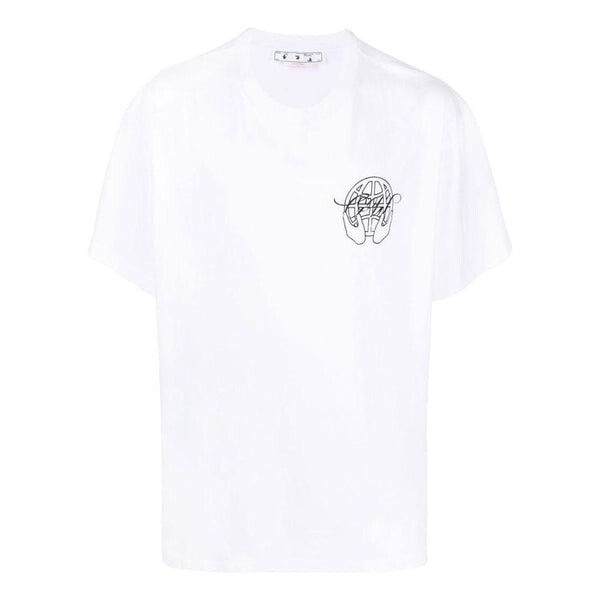 Футболка OFF-WHITE SS23 Hand Arrow Logo Print Tee, белый