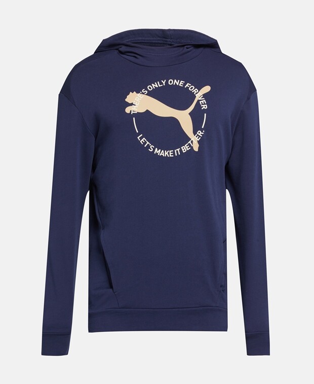 

Худи с капюшоном Puma, темно-синий