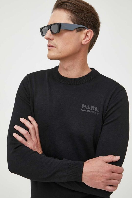 

Свитер Карла Лагерфельда Karl Lagerfeld, черный