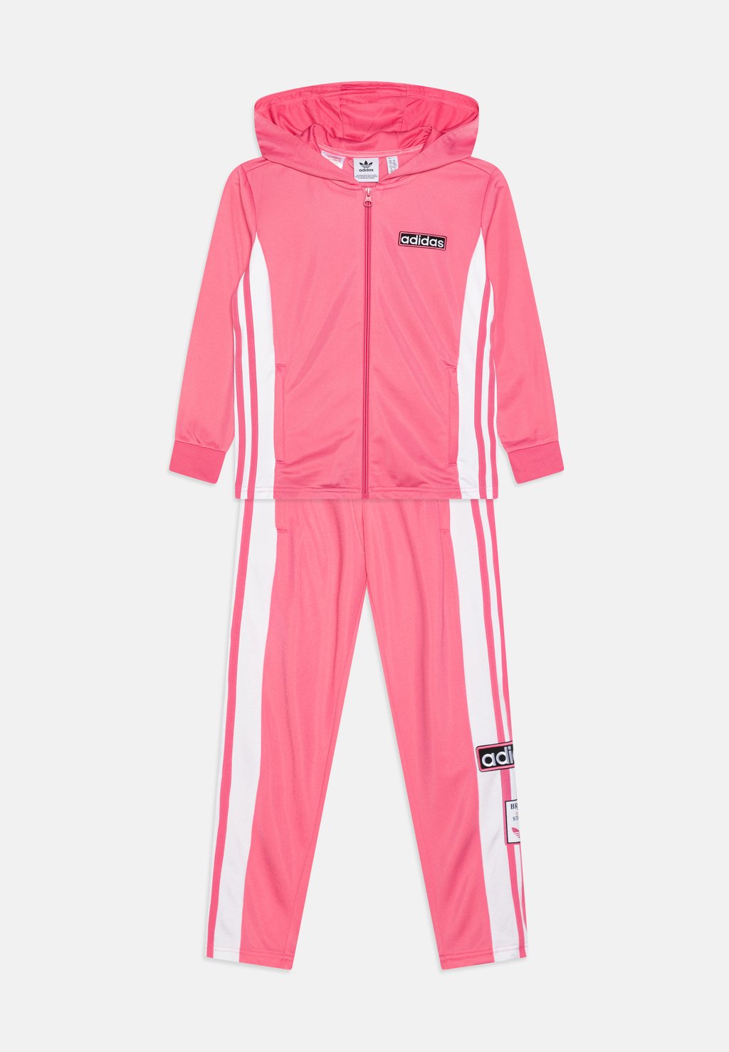 Спортивная куртка Adi Break Hoodie Kids Unisex Set adidas Originals, цвет pink fusion