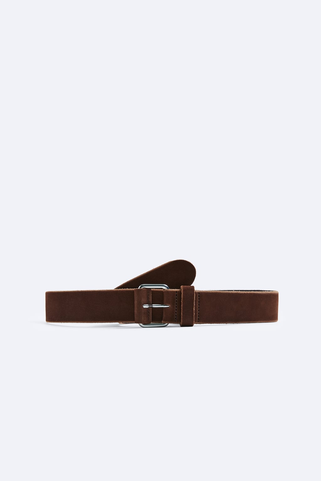 

Кожаный ремень ZARA, коричневый