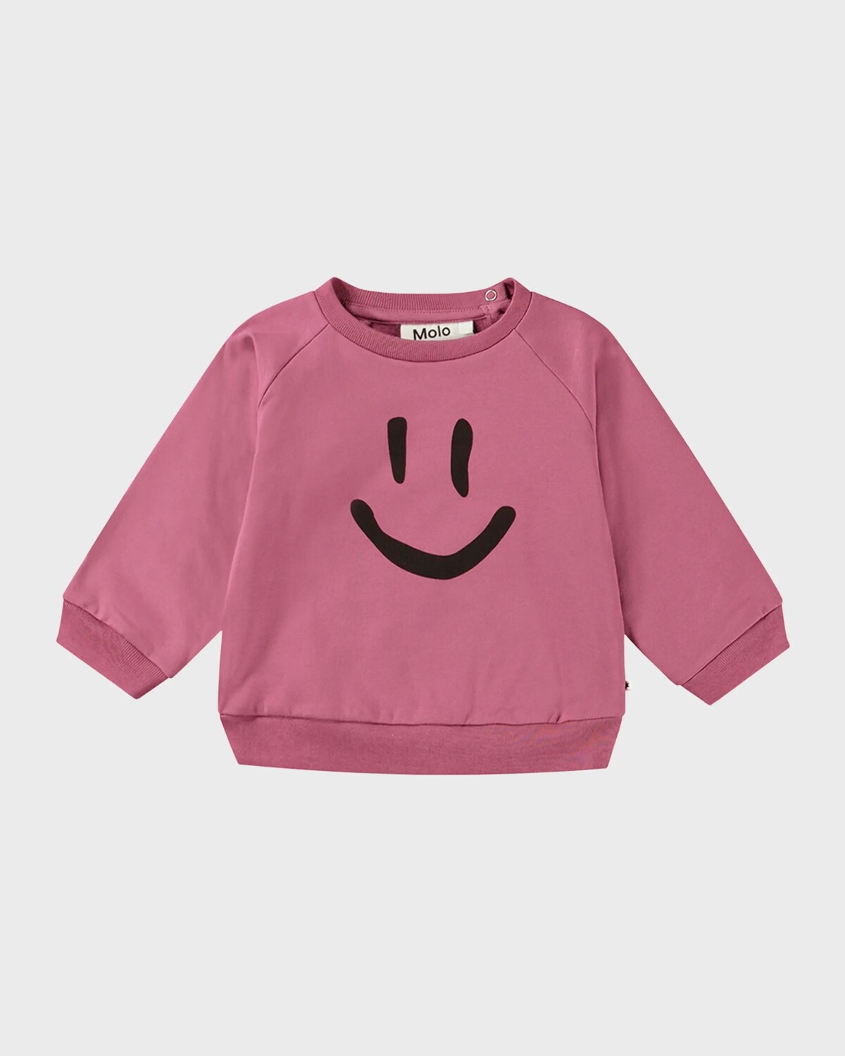 

Толстовка для девочек Disc Happy Face Molo, цвет Dark Rose