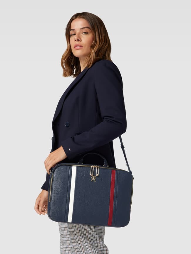 

Сумка для ноутбука с контрастными полосками модель "ЭМБЛЕМА" Tommy Hilfiger, темно-синий