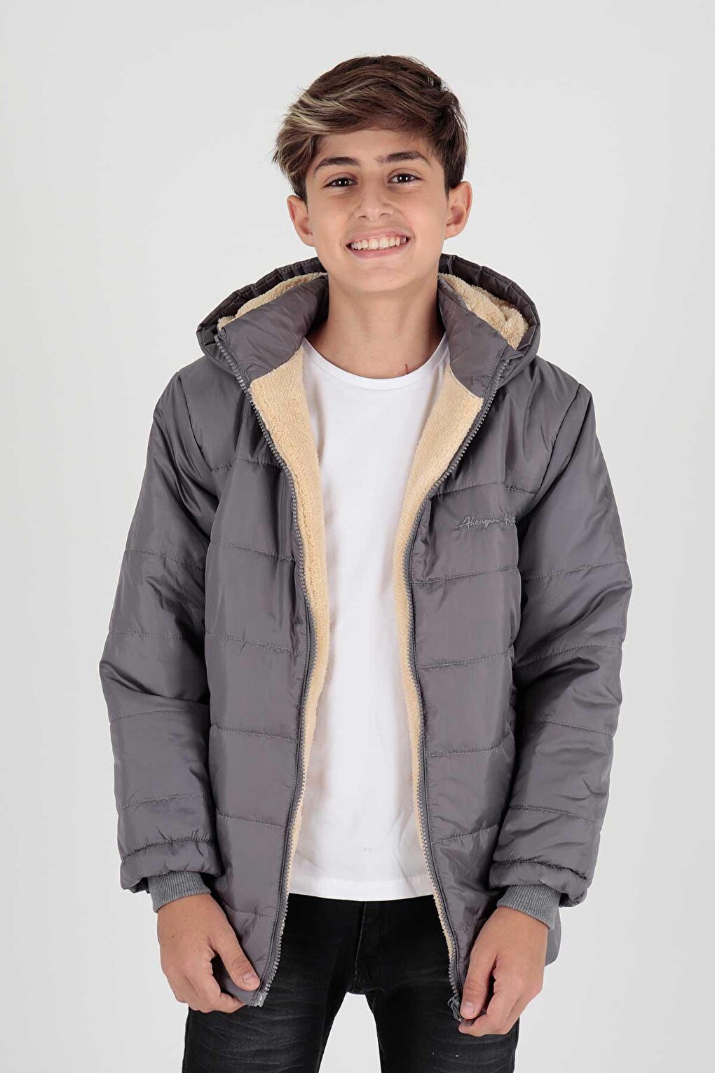 цена Пальто Welsoft Inside Trend для мальчиков Ak2237 ahengim, серый