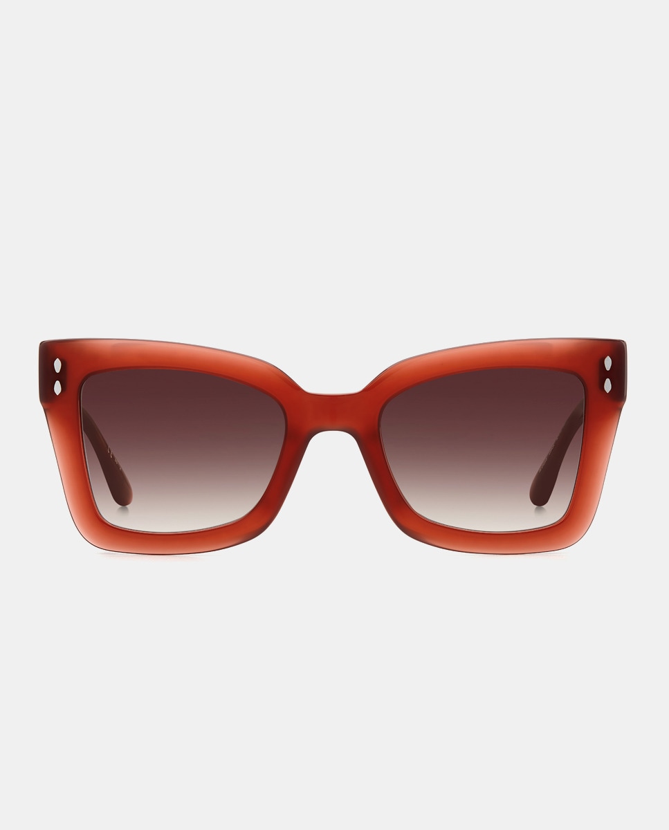 цена Красные женские солнцезащитные очки «кошачий глаз» из ацетата Isabel Marant, красный