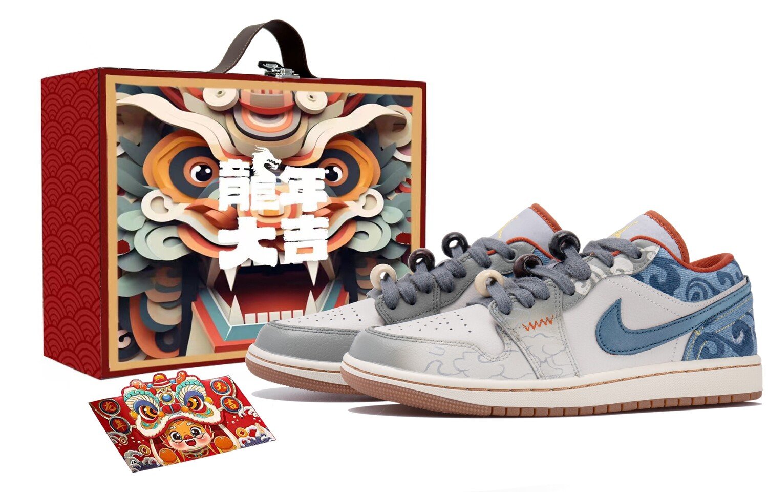 

Кроссовки Air Jordan 1 Vintage Basketball Shoes Women's Low-top White/blue, белый/синий