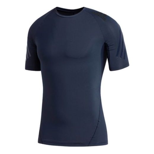футболка adidas round neck short sleeve blue синий Футболка Adidas Training Sports Round Neck Short Sleeve 'Legendary Blue', синий