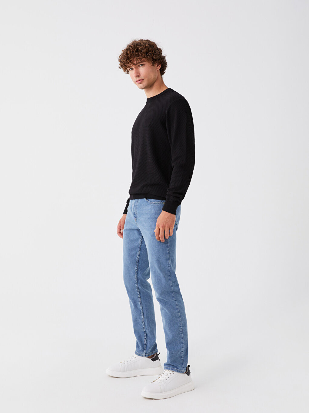 

779 Мужские джинсовые брюки стандартного кроя LCW Jeans, открытое индиго родео