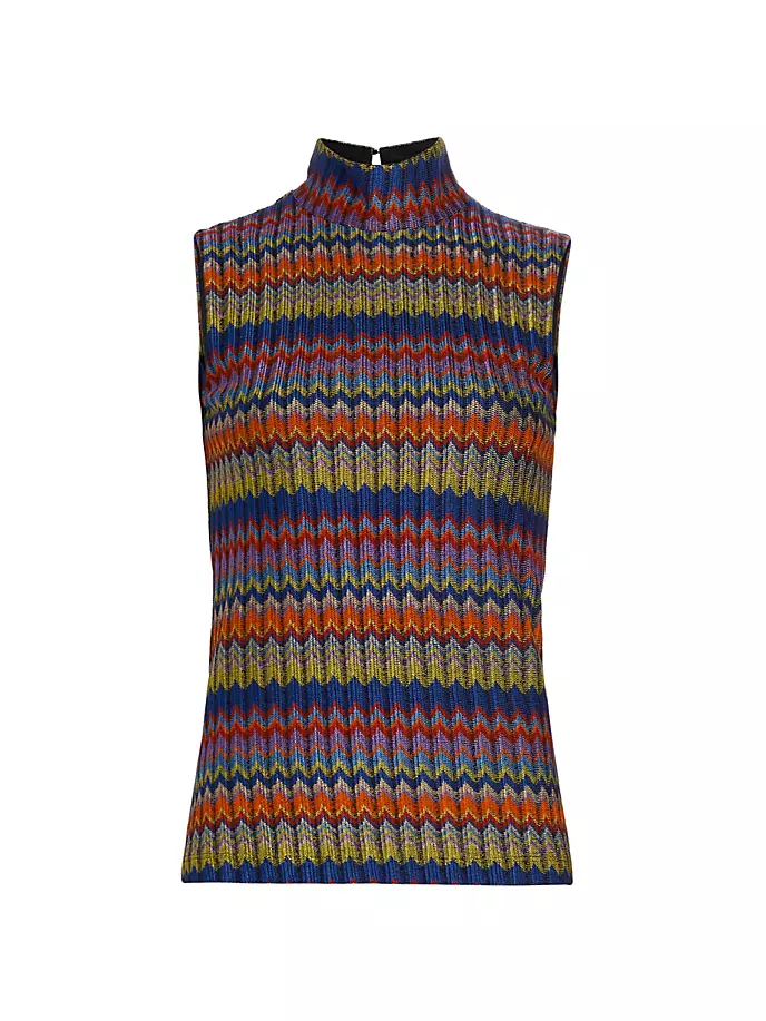

Свитер без рукавов с зигзагом Madison Ramy Brook, цвет multi combo chevron rib