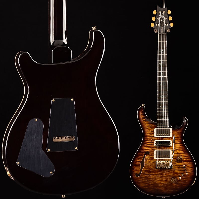

Электрогитара PRS Wood Library Special Semi-Hollow Korina Black Gold Burst 324