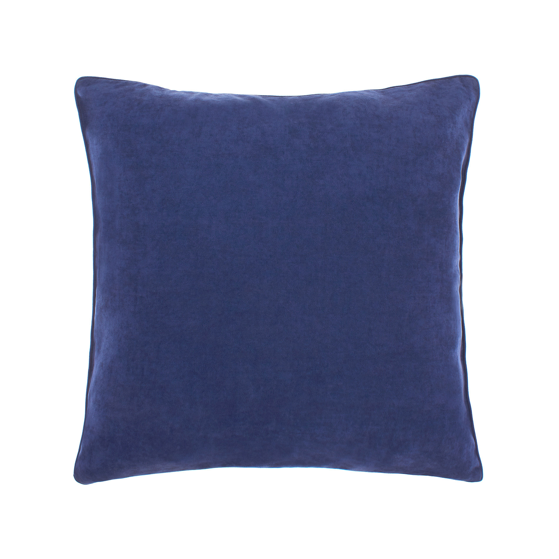 Однотонная меланжевая подушка Coincasa, темно-синий
