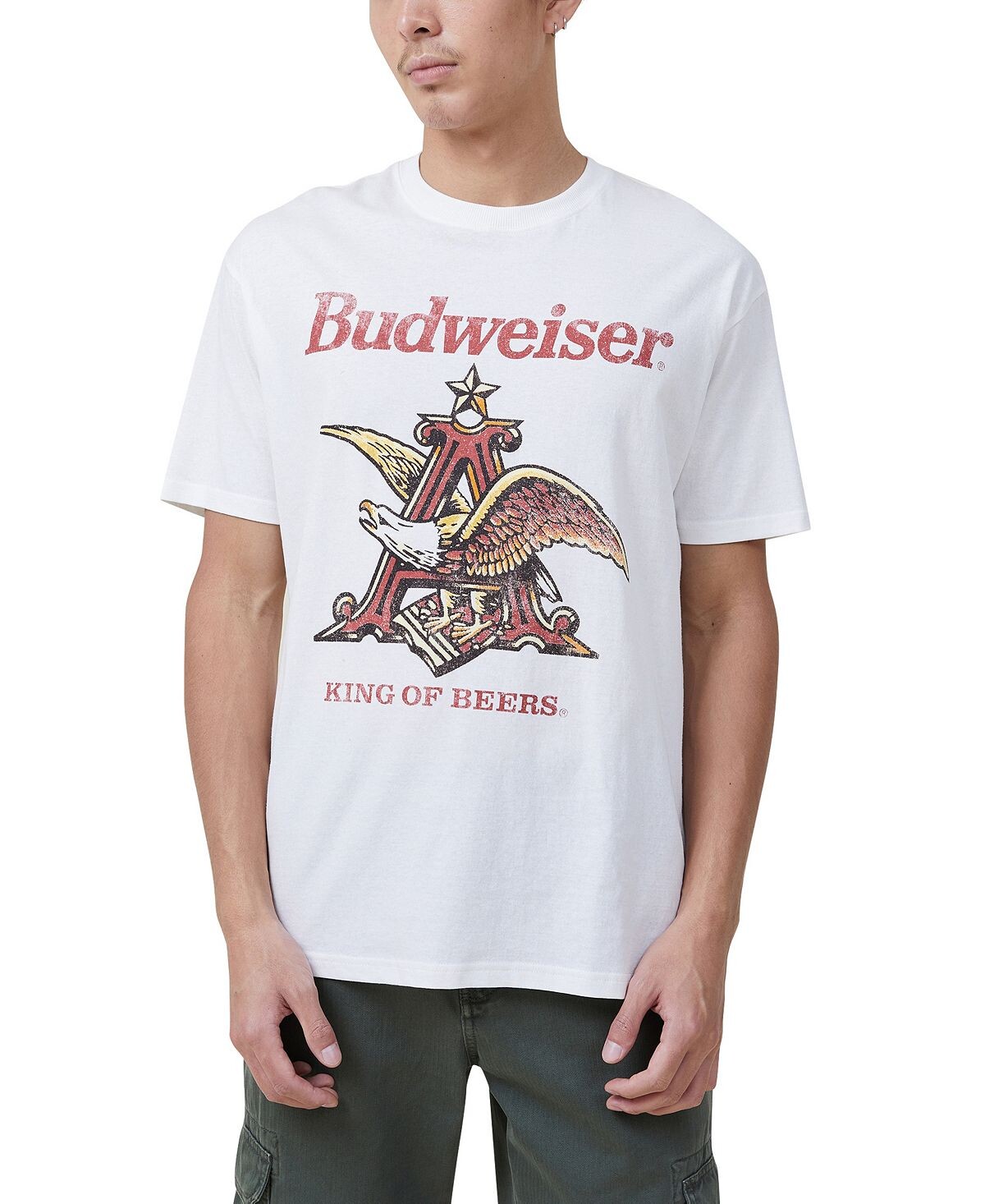 

Мужская футболка свободного кроя Budweiser COTTON ON
