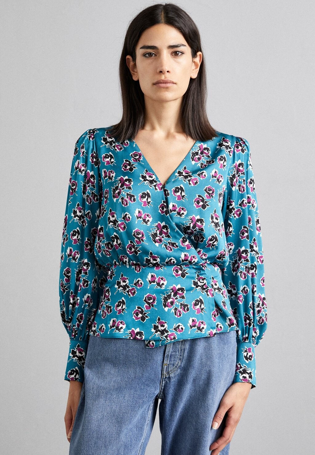 

Блуза The Kooples, цвет pink/blue