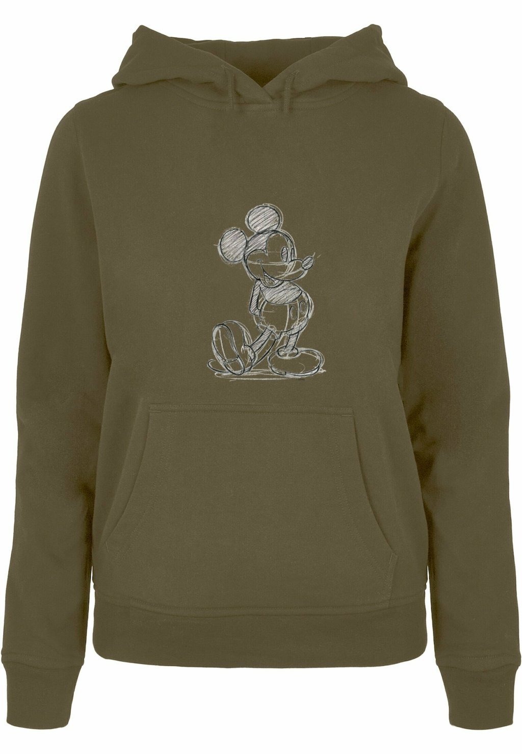 

Толстовка Mickey Mouse Sketch Kick ABSOLUTE CULT, цвет olive