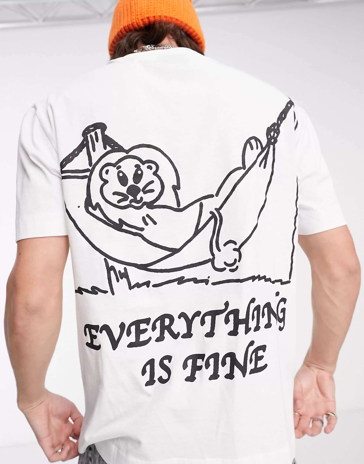 

Белая футболка COLLUSION Everything is Fine, Белый