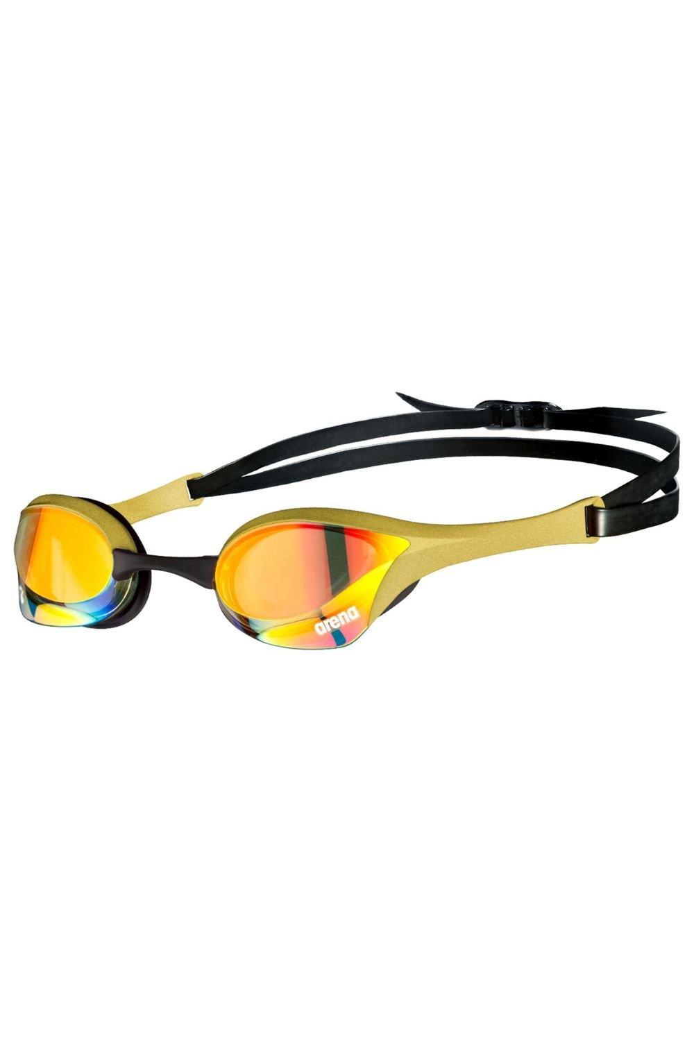 Очки для плавания Cobra Ultra Swipe Mirror - Зеркальные линзы Arena, золото очки для плавания arena cobra core swipe 003930600 дымчатые линзы черная оправа