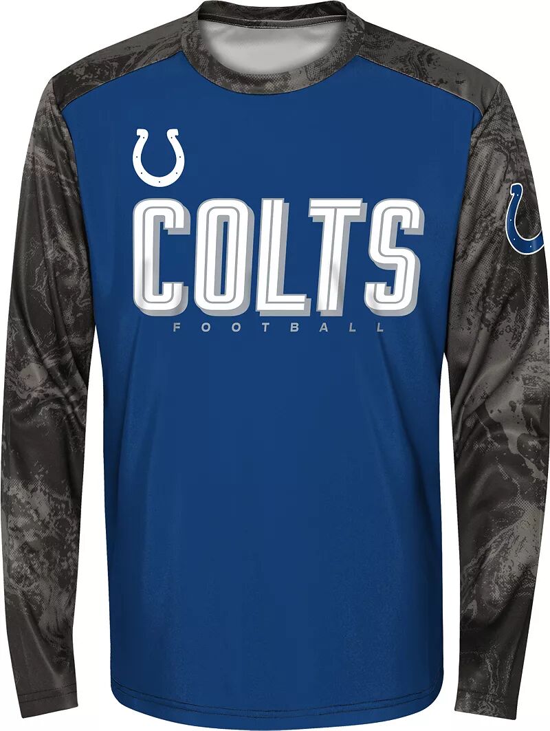 футболка team apparel размер l бордовый Молодежная футболка Nfl Team Apparel Team Indianapolis Colts Cover 2 с длинными рукавами