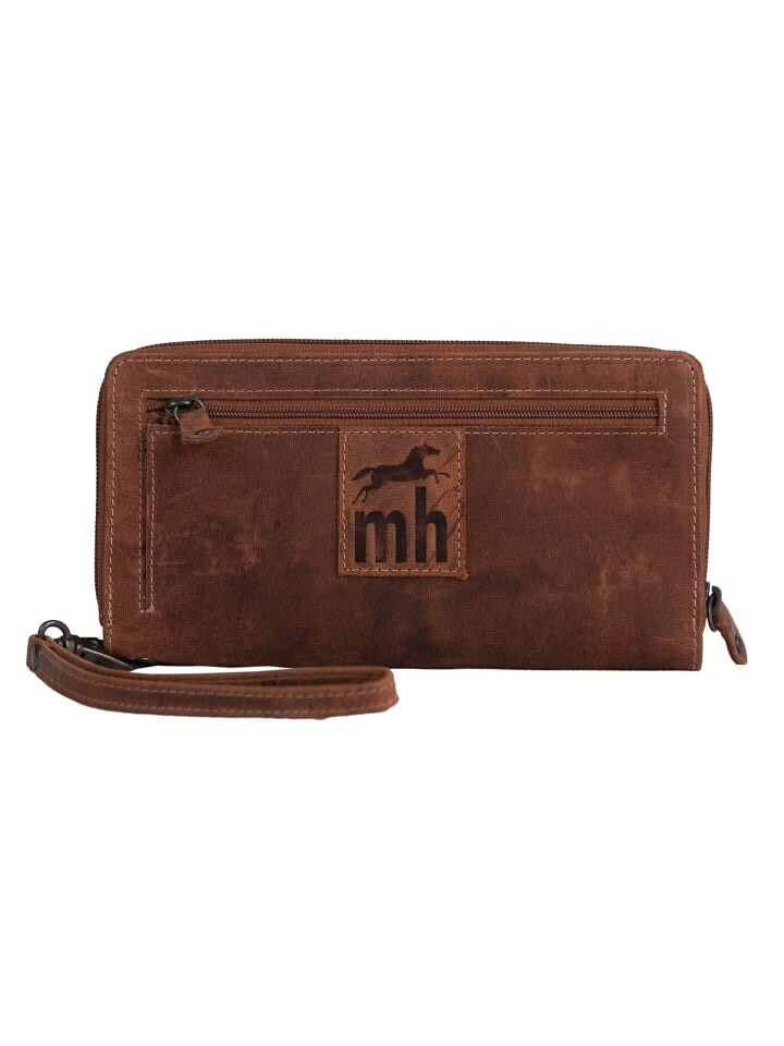 

Портмоне mh michael heinen Premium aus Büffelleder hochwertig, цвет middle brown