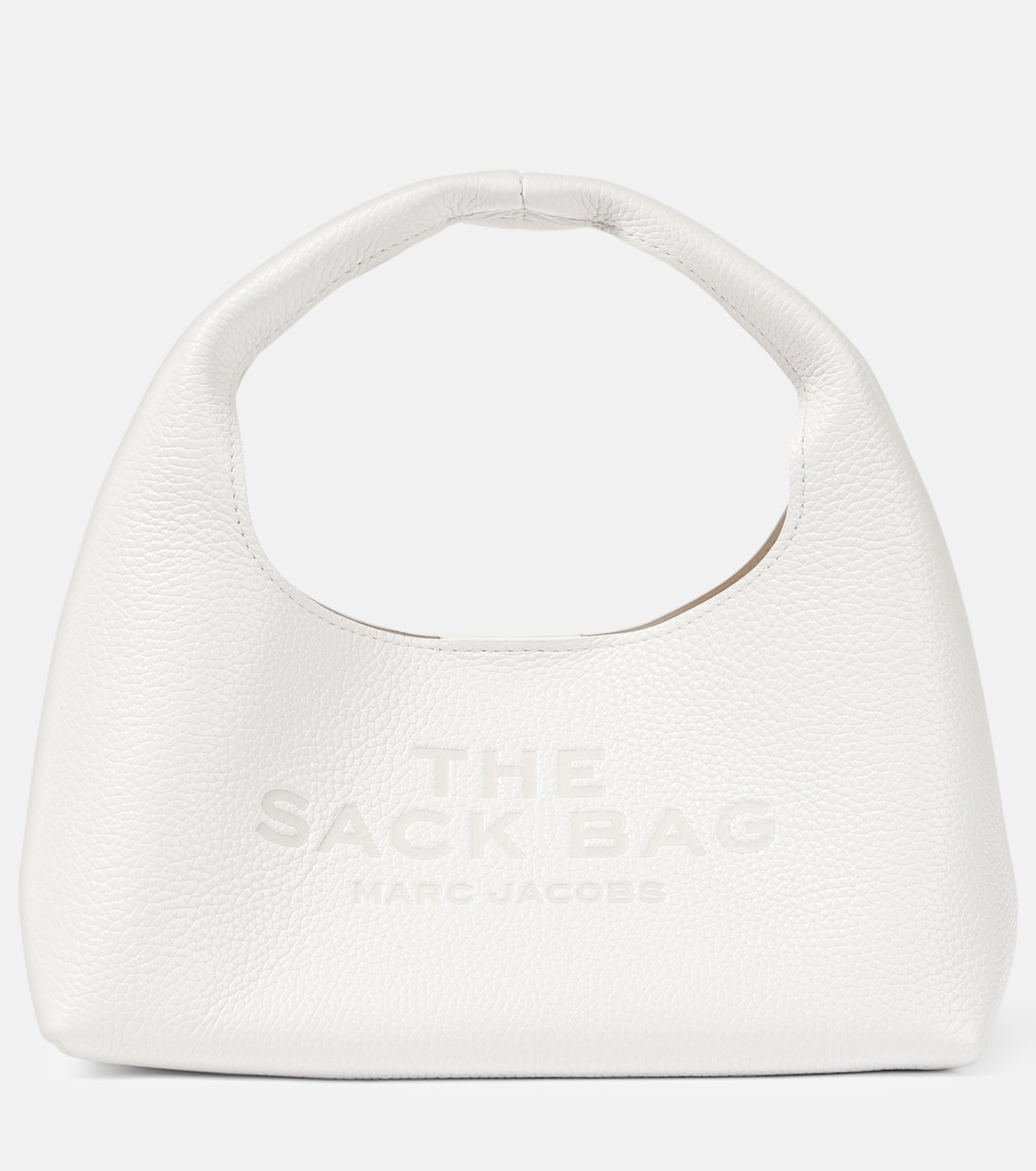 Миниатюрная кожаная сумка-тоут the sack Marc Jacobs, белый