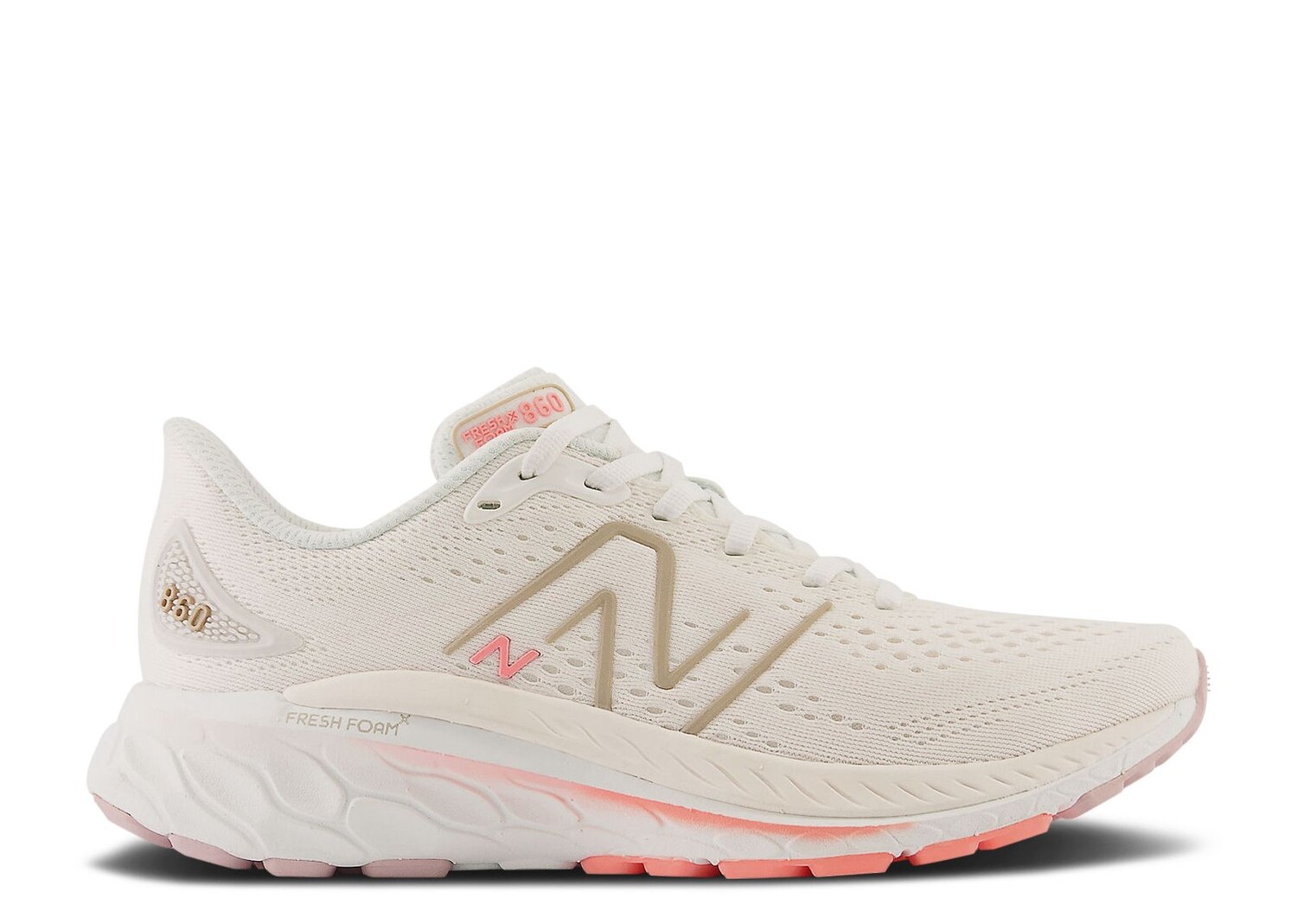 

Кроссовки New Balance Wmns Fresh Foam X 860V13 Wide 'White Gold Grapefruit', кремовый, Бежевый