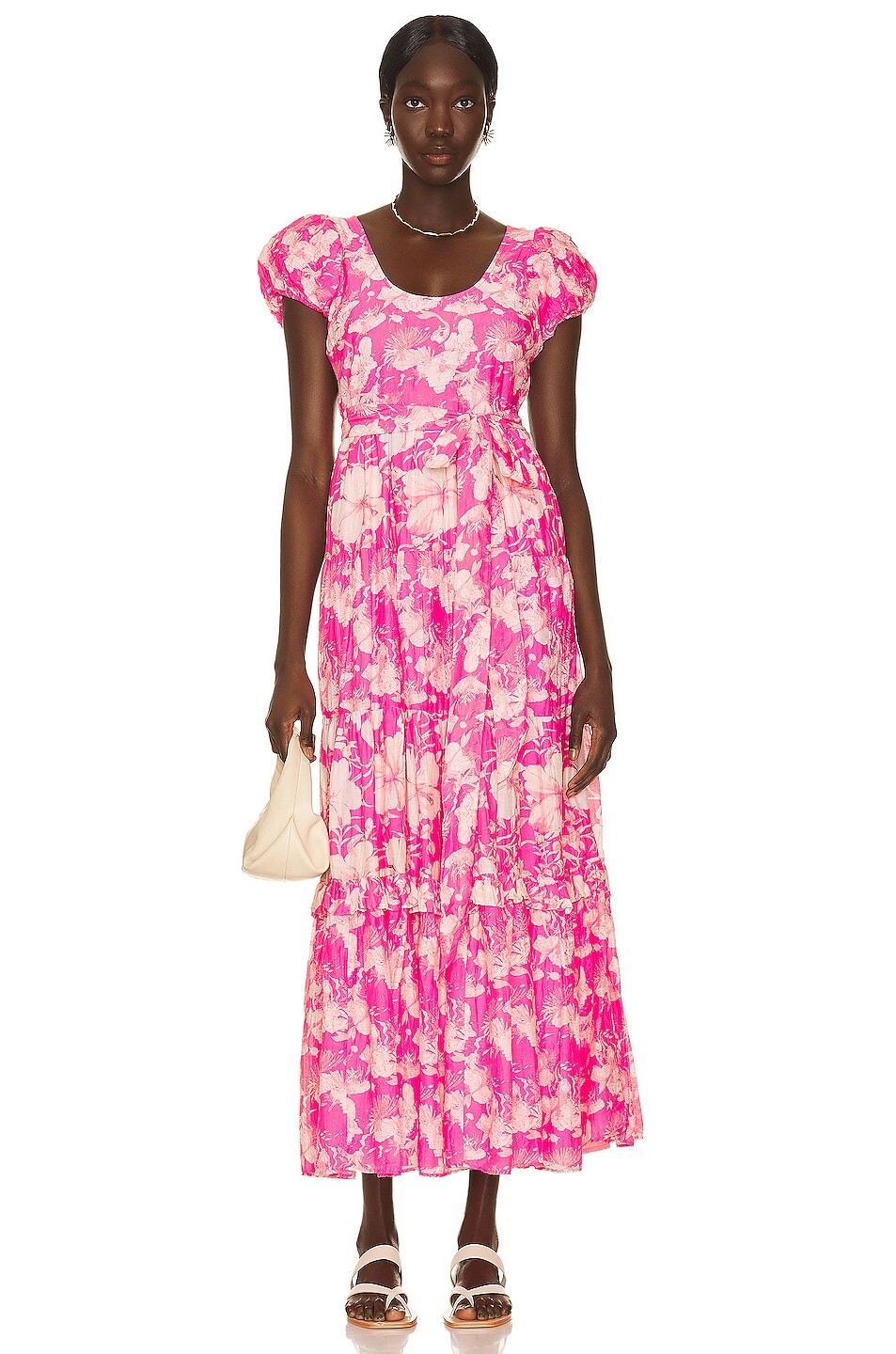 

Платье Loveshackfancy Karalie, цвет Holiday Sun Fuchsia