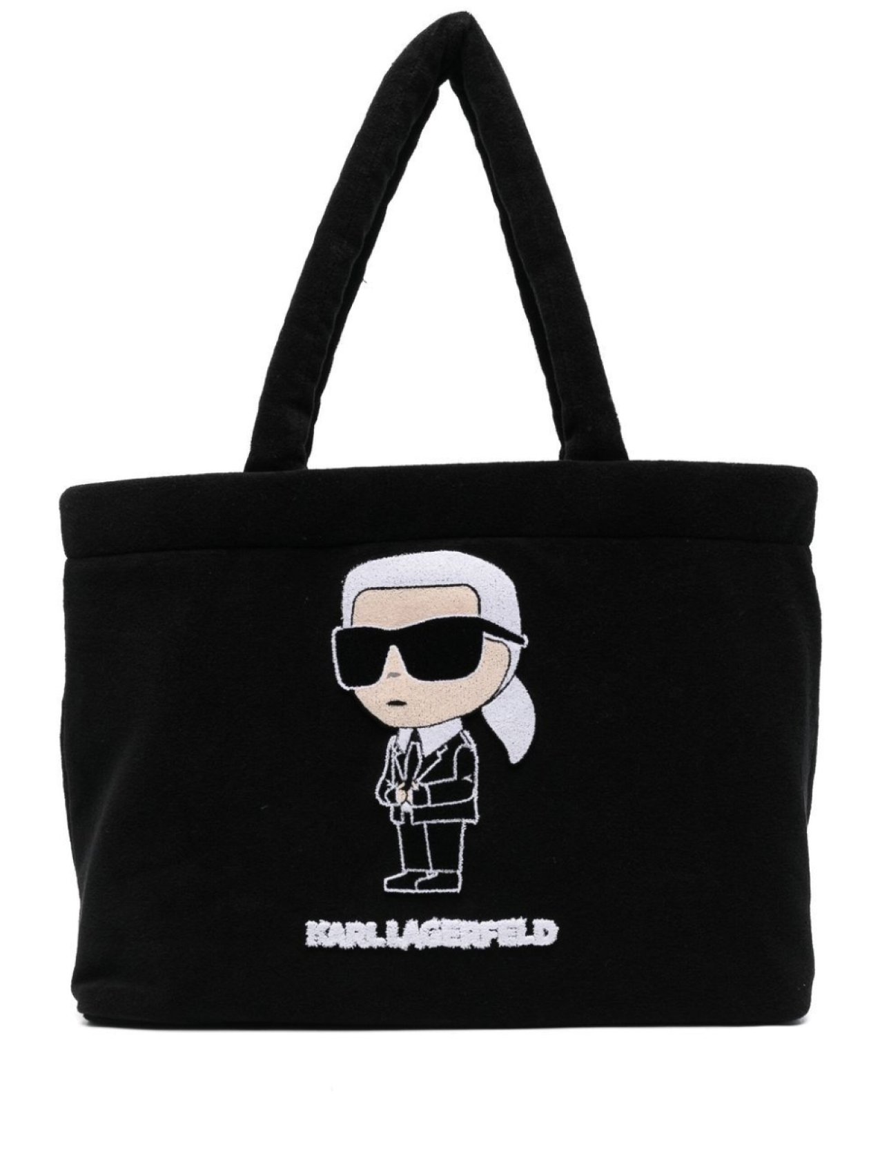 

Karl Lagerfeld сумка-тоут Ikonik с вышитым логотипом, черный