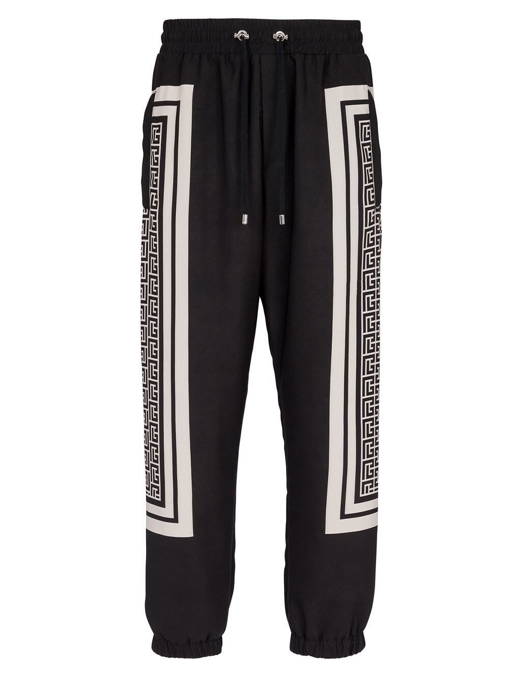 

Спортивные брюки с шарфом и логотипом Balmain, черный