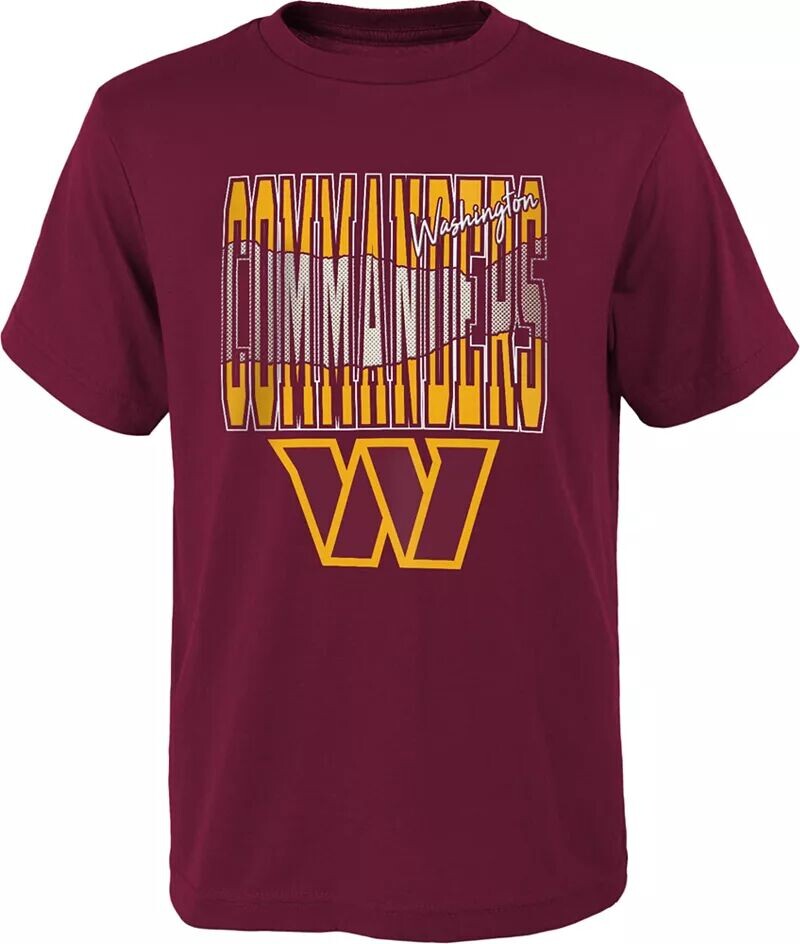 

Nfl Team Apparel Молодежная команда Washington Commanders Playbook Красная футболка