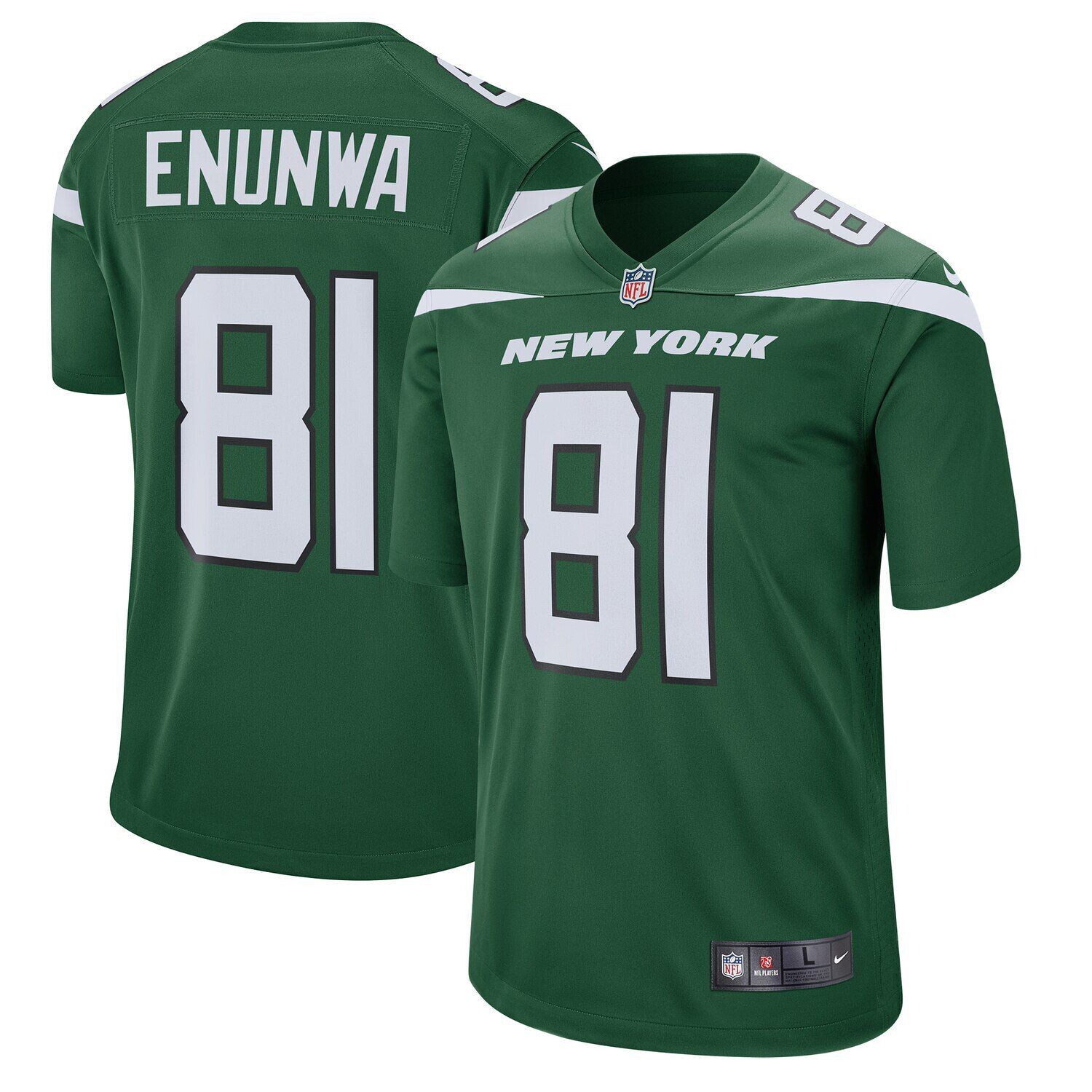 

Мужское джерси Quincy Enunwa Gotham Green New York Jets Game Player Nike