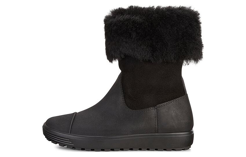 

Зимние ботинки женские черные Ecco