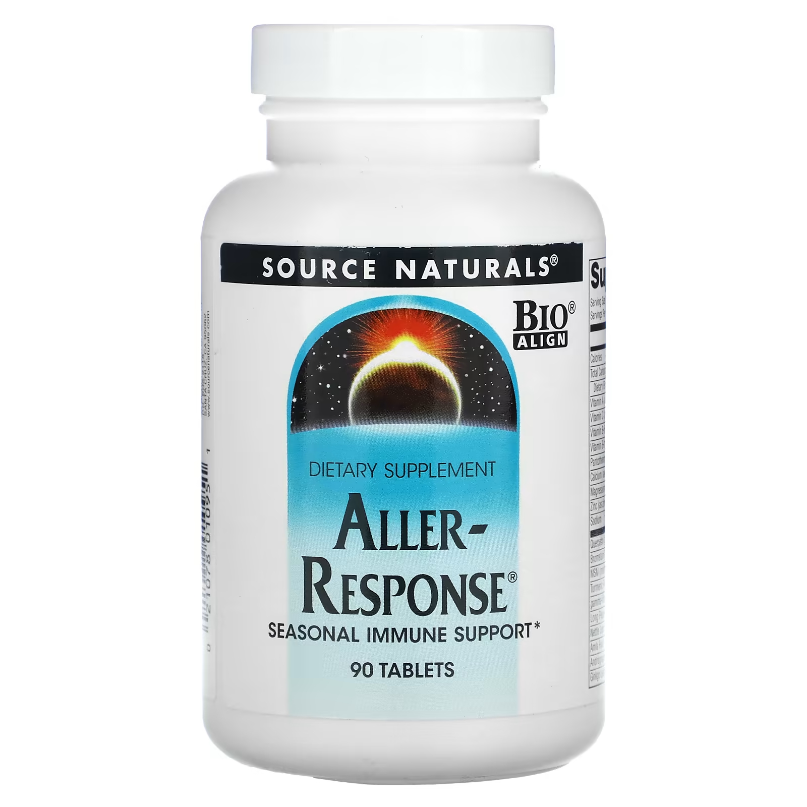 Пищевая добавка Source Naturals Aller-Response, 90 таблеток здоровье легких бронхов и носовых пазух 90 таблеток natural factors